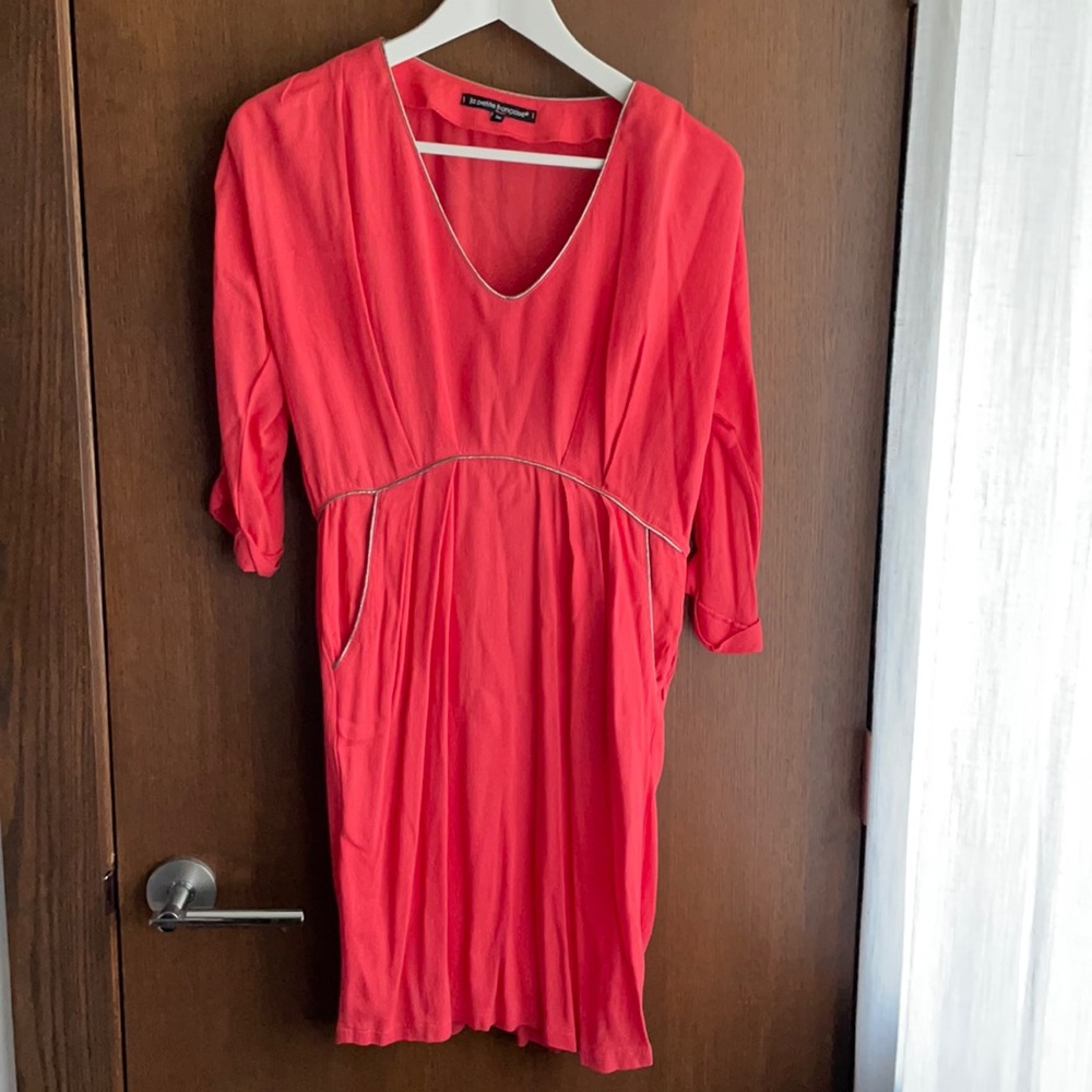 La Petite Francais Pink and Gold Dress